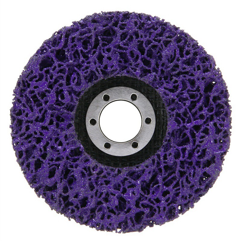 2Pcs 7" Poly Strip Disc Abrasive Wheel Set for Grinding Metal Rust Paint Removal Business