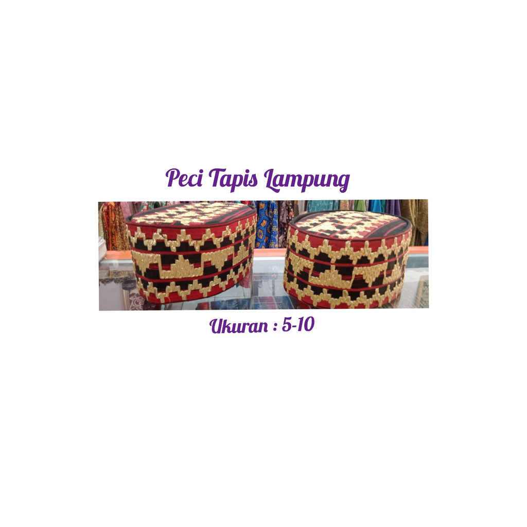 Peci Tenun Tapis Lampung