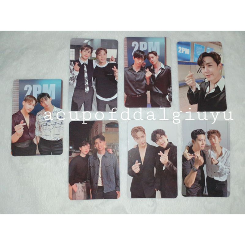 2PM MUST PHOTOCARD JUN.K NICHKHUN TAECYEON WOOYOUNG JUNHO CHANSUNG