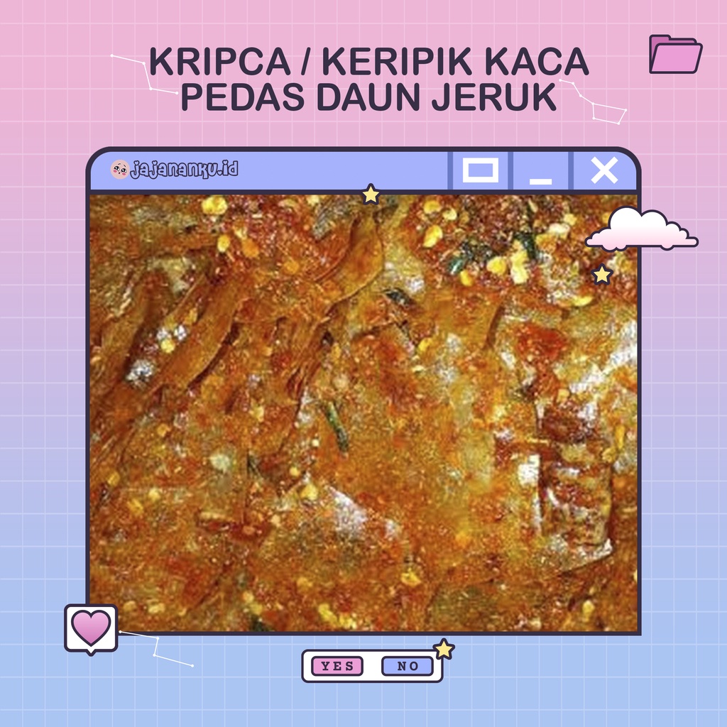 

Kripca Keripik Kaca Pedas Daun Jeruk