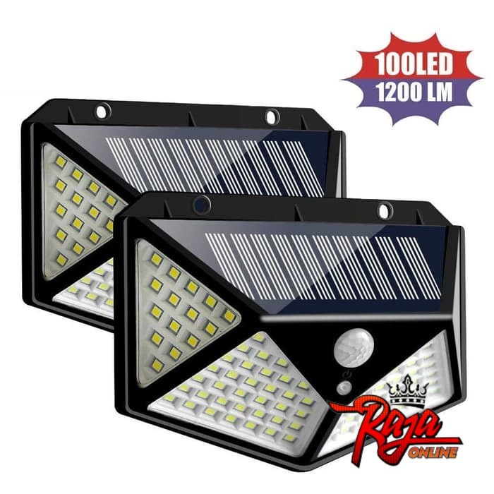 Solar Interaction Wall Lamp 100 LED- Lampu Dinding Taman Solar 100 LED versi 2