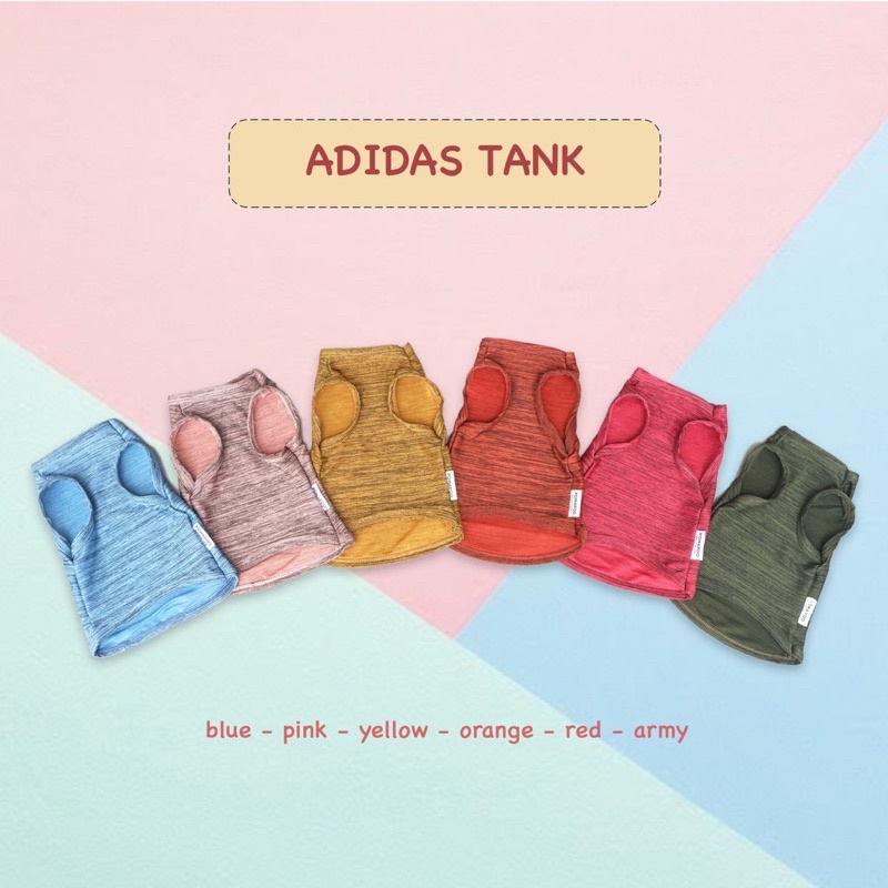 Baju Kucing dan Baju Anjing Adidas Tank