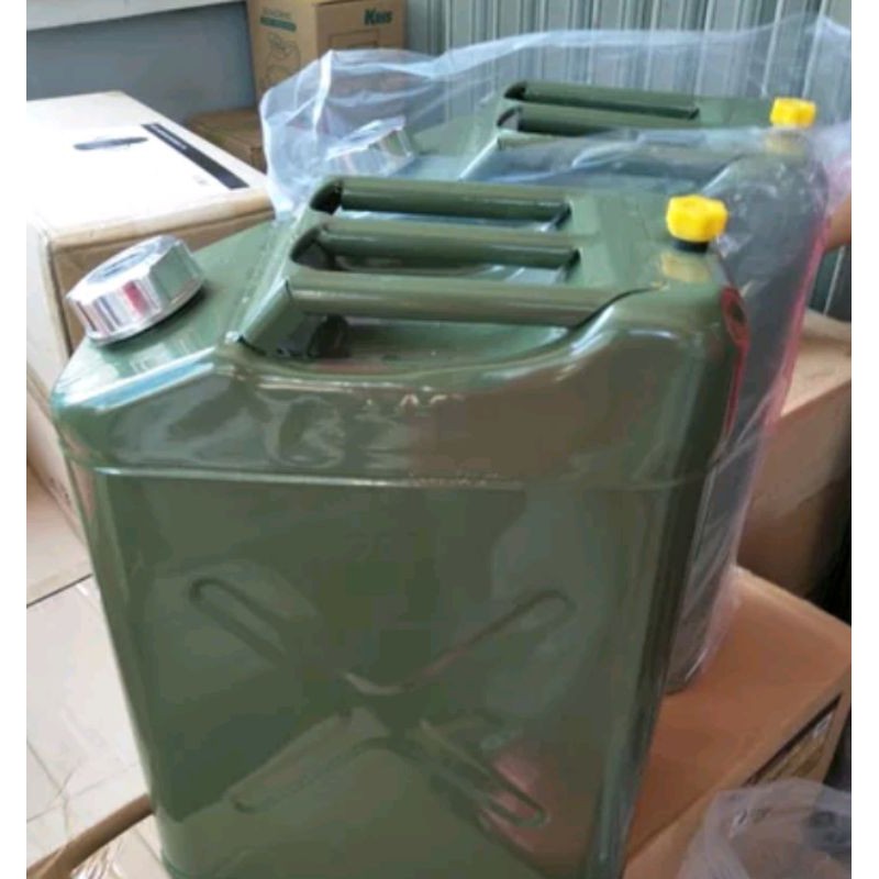 jerigen bensin besi / jerigen metal krisbow 20 liter