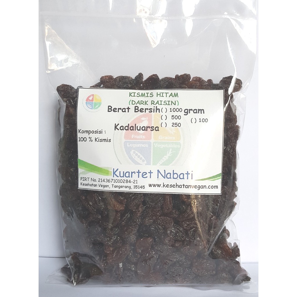 

1000gr Kismis Hitam - Dark Raisin - Lion - SunShine - California