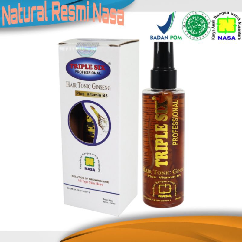 TRIPLE SIX HAIR TONIC KHUSUS MENGATASI RAMBUT RONTOK,BERKETOMBE DAN BERUBAN