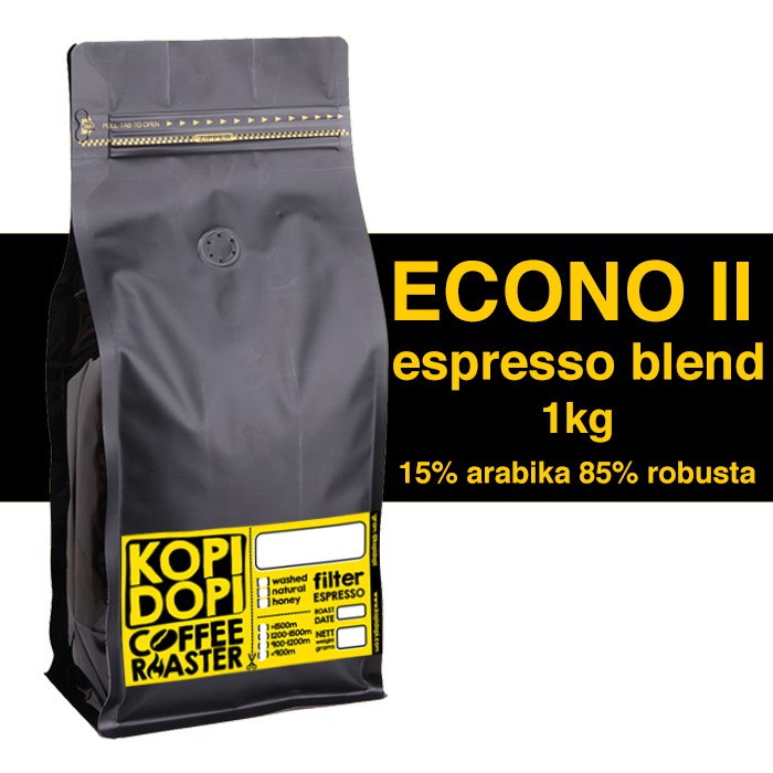 

Espresso Blend ECONO II 15:85 1kg Kopi Susu Kekinian