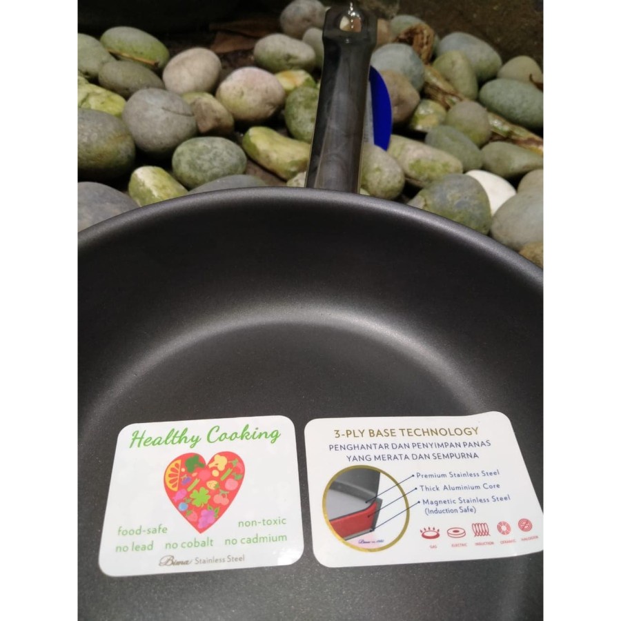 Bima Frying Pan 20cm Non-Stick Chef Series SUS 304 *Solo*