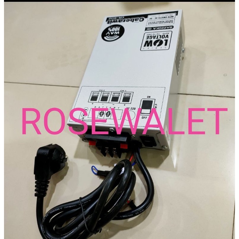 AMPLI WALET KIYA CR 602 1 PLAYER 2 CHANNEL ANTI PETIR