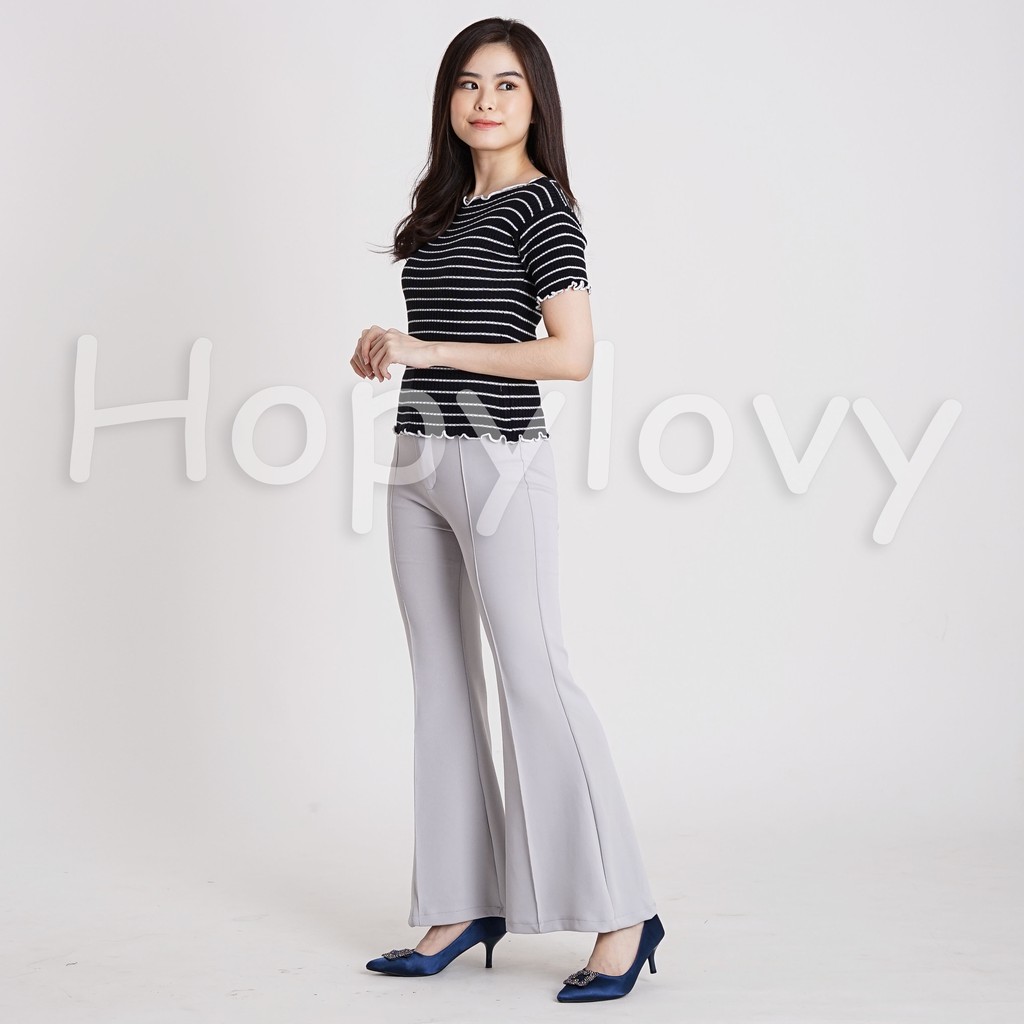 Celana Cutbray Wanita bahan Scuba Tebal Premium Pants / Celana Panjang Wanita Model Cutbray Highwaist HOPYLOVY