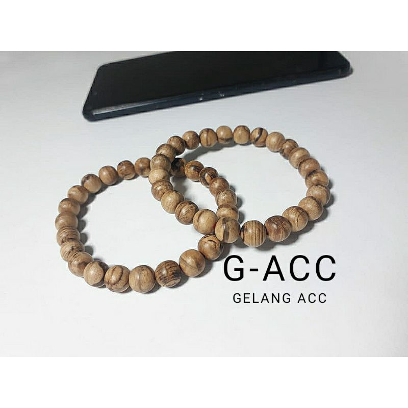 gelang kayu kaboa Sancang garut 7mm