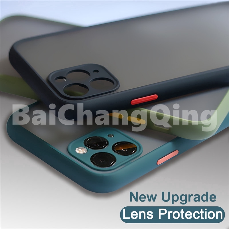 Camera Lens Protection Phone Case Matte PC Back Cover For iPhone 11 11 Pro Max 6 6S 7 8 Plus X XS Max XR Perlindungan lensa