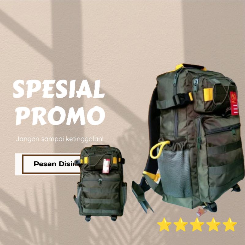 Tas ransel Libanon hijau army/tas punggung pria/tas original pelangimiliter