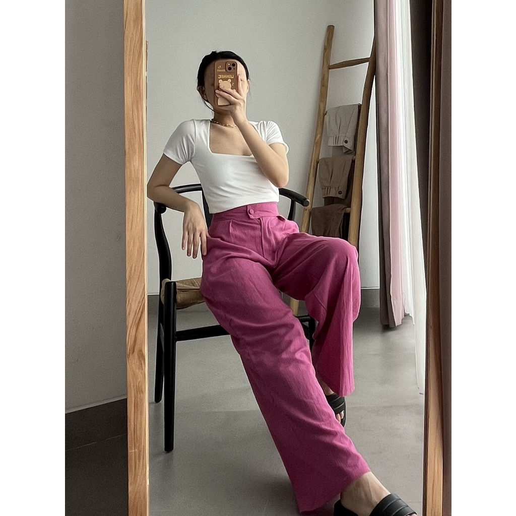 Jennings Pants / Celana Linen / Wide Pants / Celana Panjang Linen / Kulot Linen / Baggy Pants / Celana Kulot Linen / Linen Pants