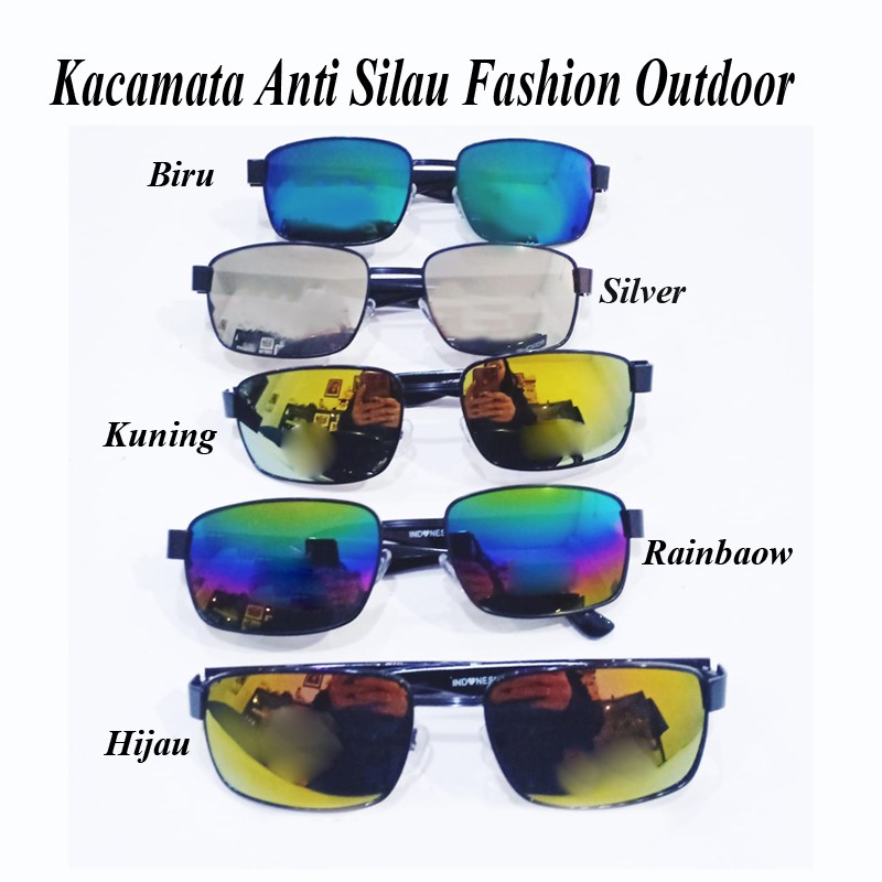 Kacamata Hitam Fashion Wanita Pria Black Sunglasses Kacamata Anti Silau Free Case Kacamata Hitam