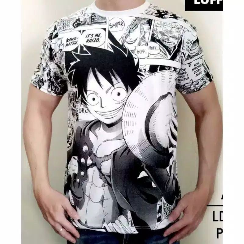 A75 Kaos Pria / Atasan Pria / Kaos One Piece Komik/ Kaos Distro Original