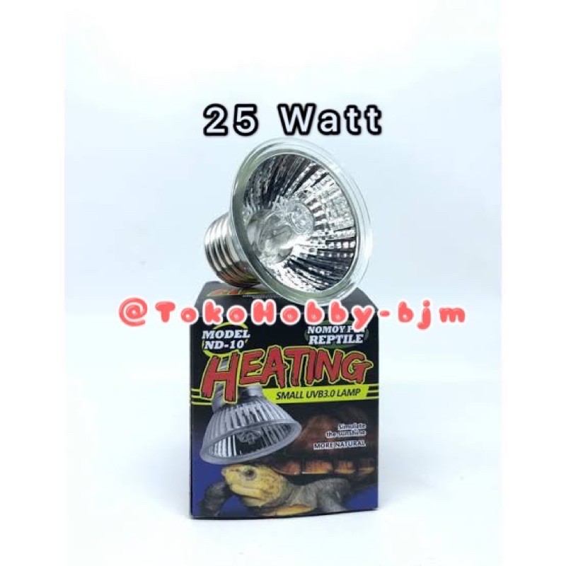 Lampu heating reptil kura - lampu pemanas kura reptile torto sulcata heater lampu uva uvb 25W