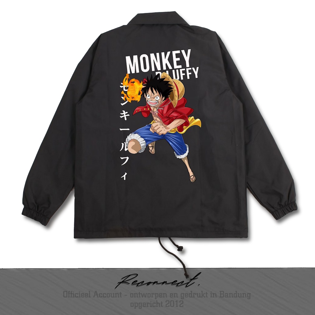 Reconnect Coach Jacket Series One Piece Monkey D Luffy - Unisex - Waterproof