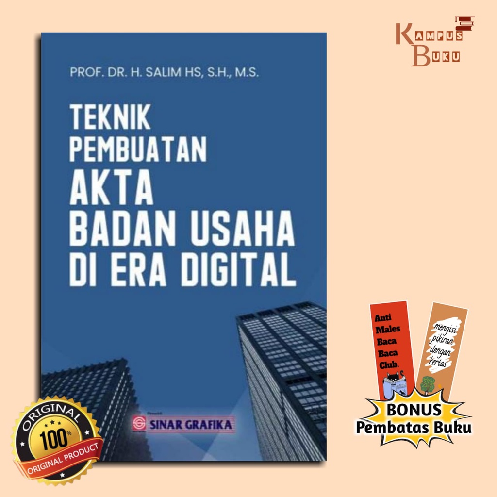 BUKU TEKNIK PEMBUATAN AKTA BADAN USAHA DI ERA DIGITAL - ORI