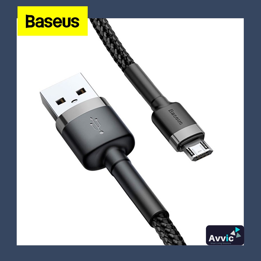 BASEUS Kabel Data USB For Micro Fast Charge Cafule Cable Charger 2.4A 1m