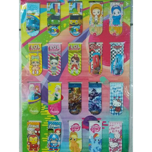 

Magnetic Bookmark/Pembatas Buku Magnet