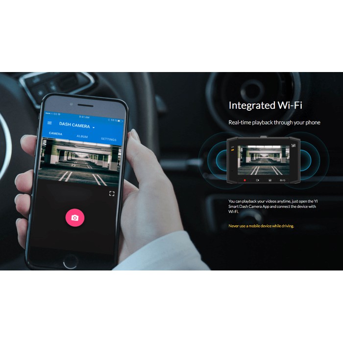 Xiaomi Yi Ultra Dash Camera / Dashcam Resolution 2.7K Voice Control