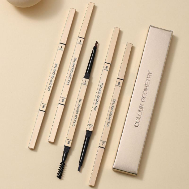 Lameila Eyebrow Waterproof Gold Edition Double Head Kosmetik Mata Pensil Alis Kepala Ganda Tahan Lama 807 Original