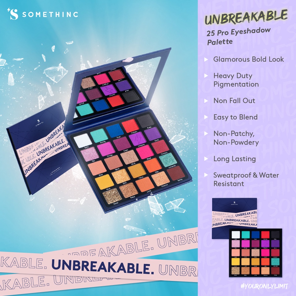 SOMETHINC UNBREAKABLE | UNSTOPPABLE | UNCONDITIONAL 25 Pro Eyeshadow Palette