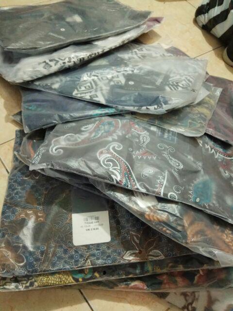 Credomenstore Kemeja Batik Pria Coklat Full Motif Shell / Baju Batik / Batik