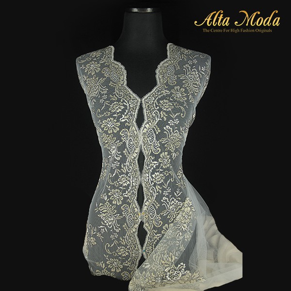 

Alta Moda Brokat Perancis Elegant Floral Three Tone