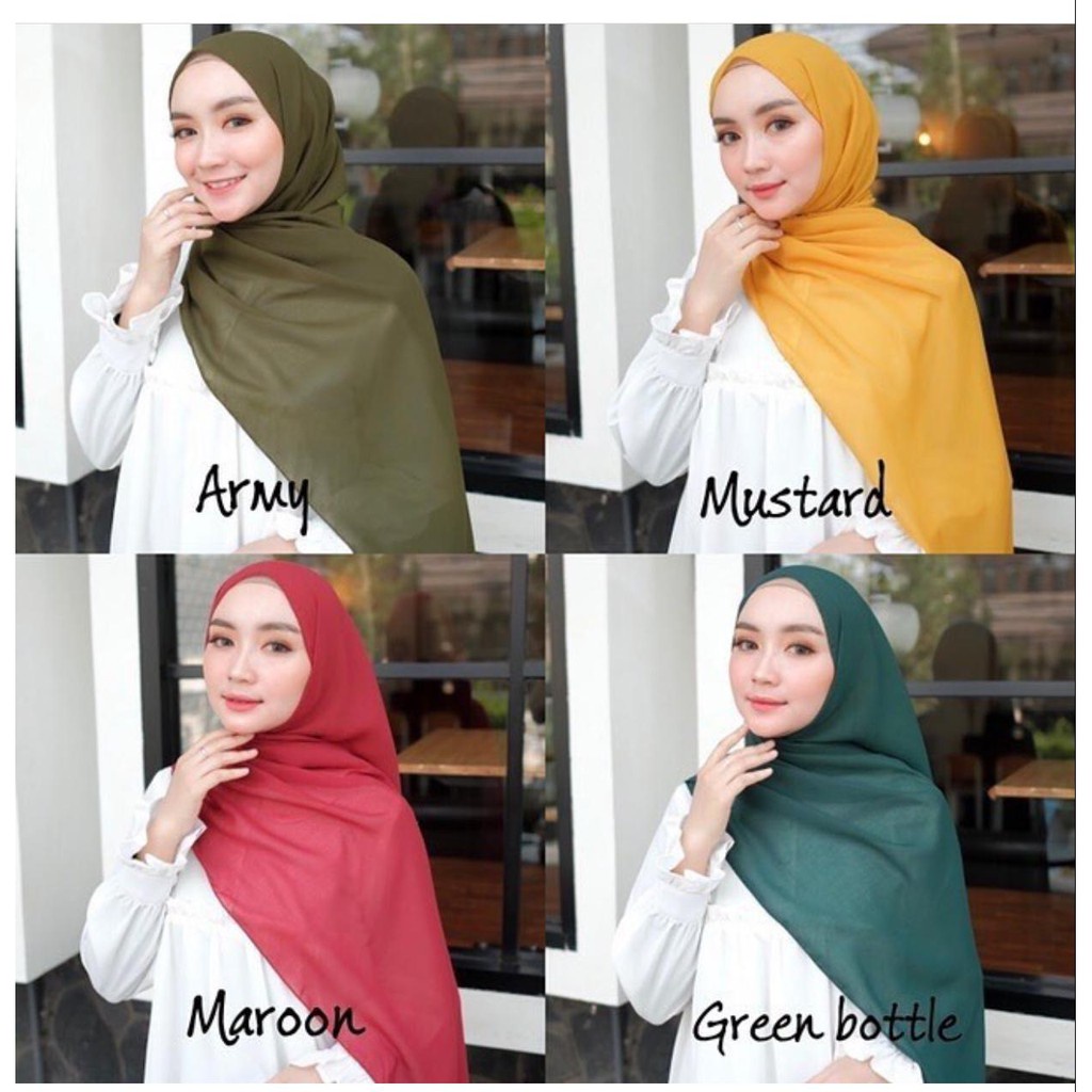 BELPAS PASHMINA BELLA DOUBLE HYCON NON PET ANTEM HIJAB JILBAB KHIMAR KERUDUNG BERGO SEGIEMPAT