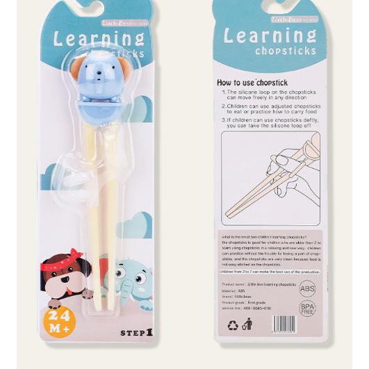 ❃ TRAINING CHOPSTICK / SUMPIT ANAK KARAKTER - BEAR BLUE ♜