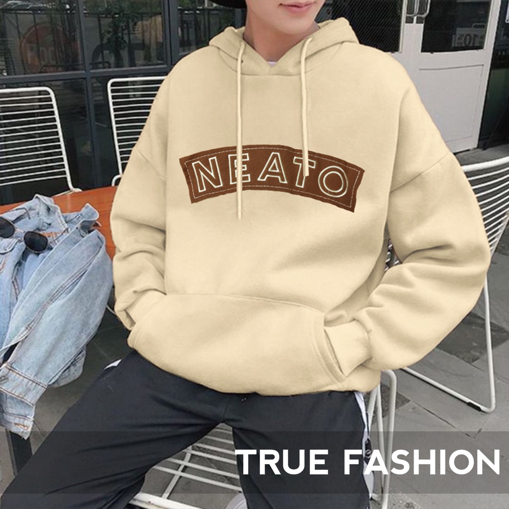 Hoodie Big Size NEATO - Size XXL - Bahan Fleece - Baju Wanita - Hoodie Oversize