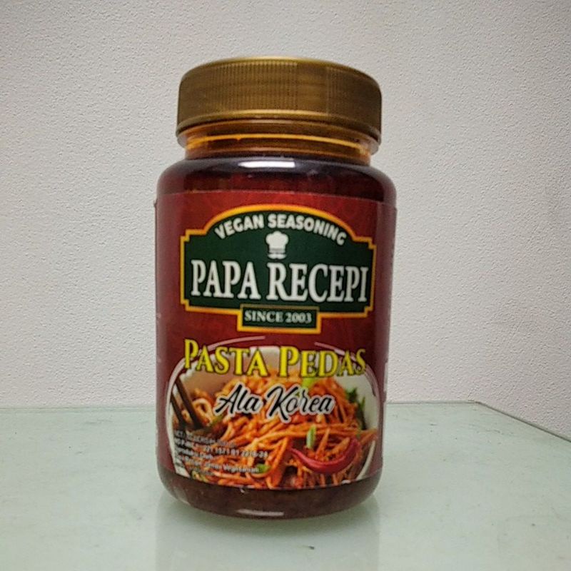 

papa recepi pasta pedas vegan