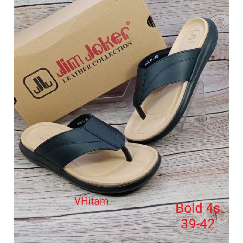 Sandal kulit asli pria jim joker bold 4s