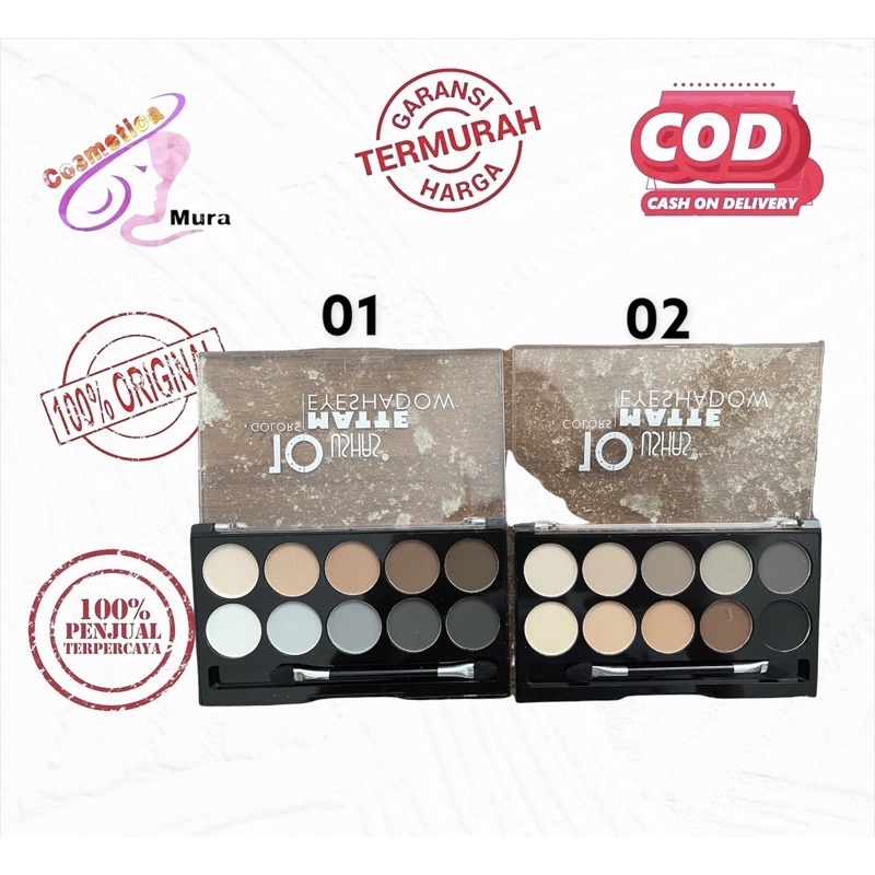 ushas eyeshadow palette lengkap isi 10 murah / ushas eyeshadow pallete lengkap 10 warna