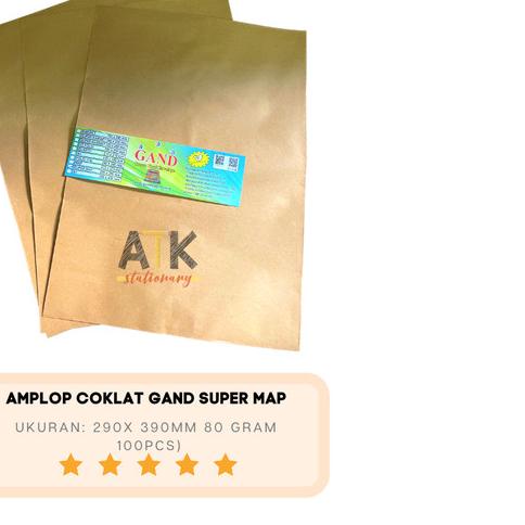 

◘ Amplop Coklat Super Map WPS atk ☻