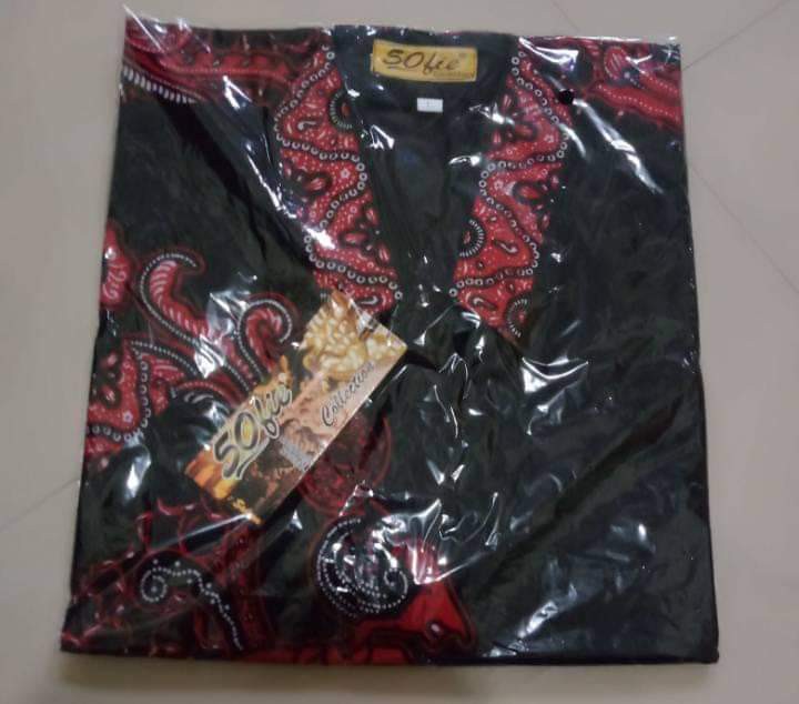 Batik Pria Wayang Mabur Full Furing Katun Halus Sragenan Ori Solo