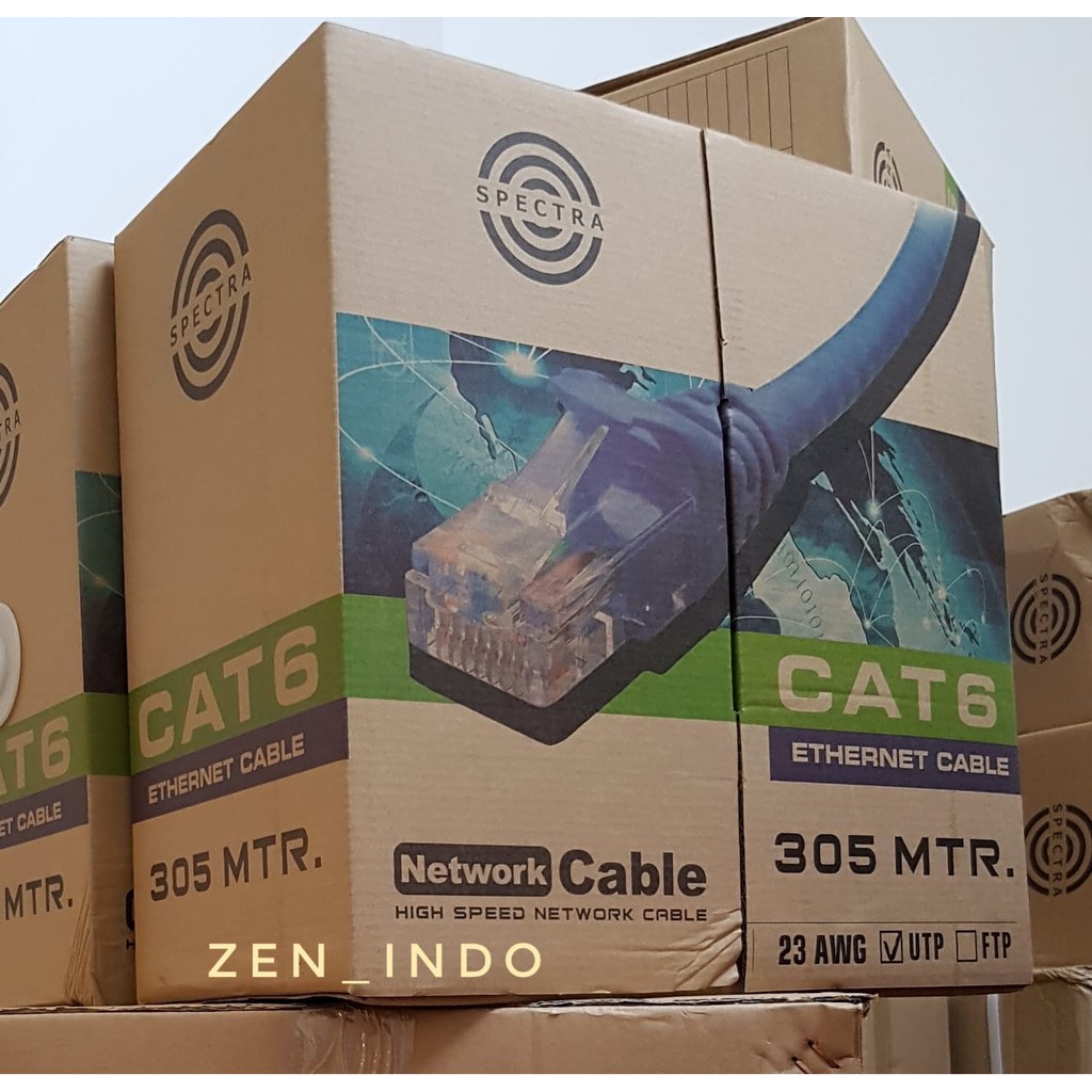 Kabel LAN Spectra UTP Cat 6 Cat6 UTP 1 roll 305 M Kabel Internet