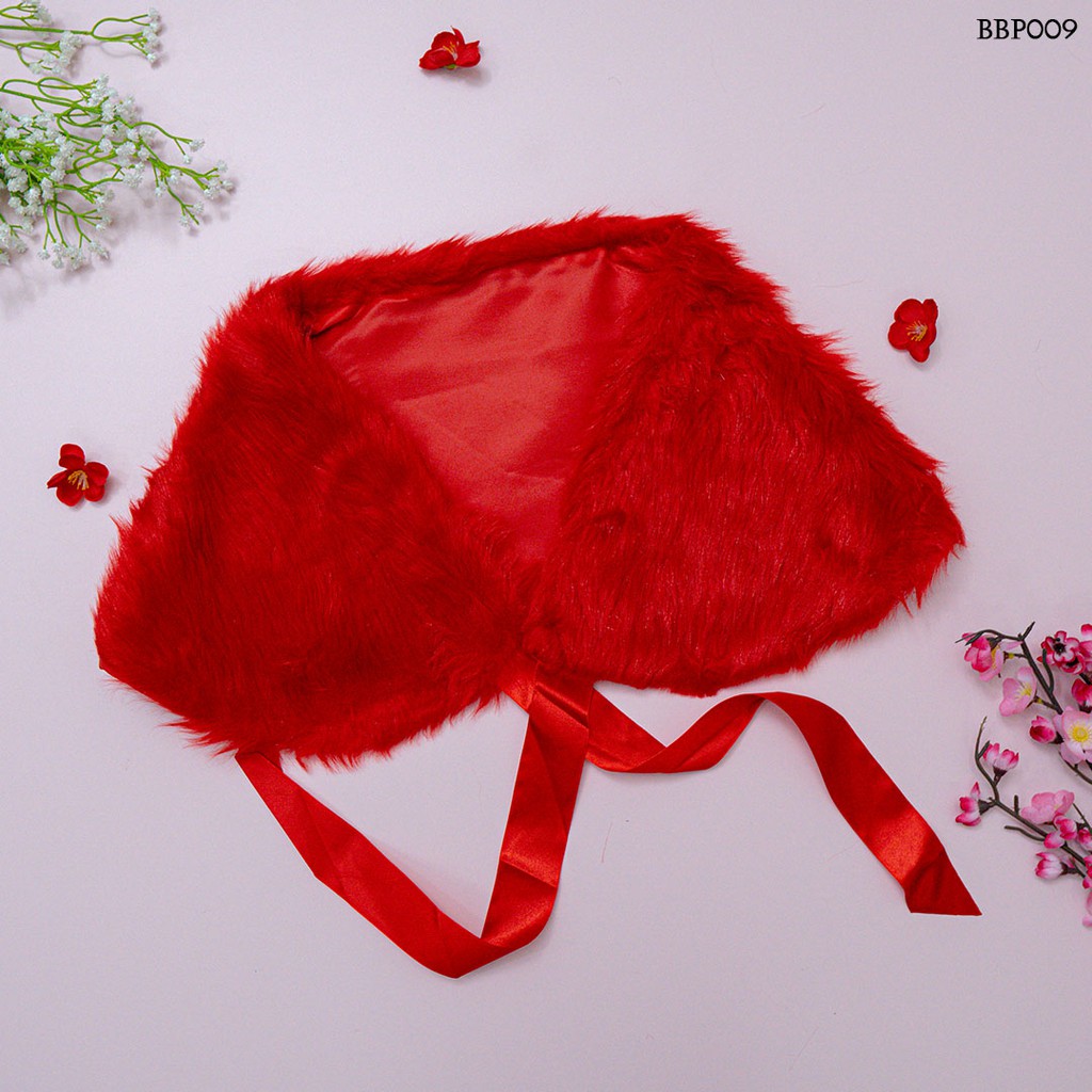 [PALING MURAH] BOLERO KARDIGAN BOLERO PENGANTIN BULU BLUDRU PREMIUM MERAH BBP009