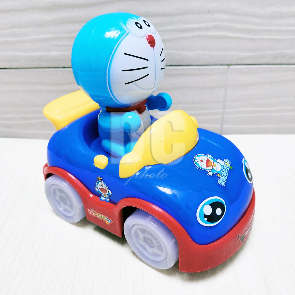 Mainan Anak Doraemon Music Car | Mobil Doraemon Musik Bump &amp; Go | Ada Lampu &amp; Musik | Mobil-mobilan