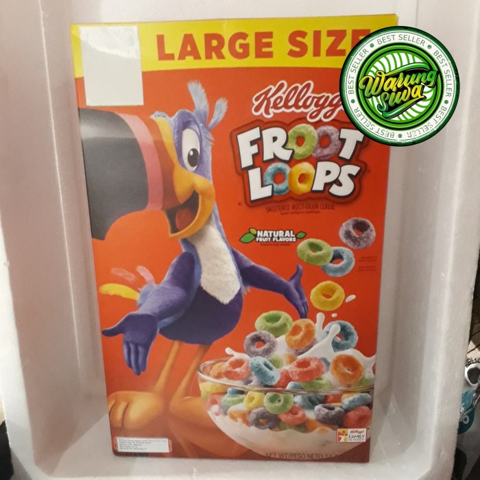 

kellogg's froot loops cereal USA 490 gram
