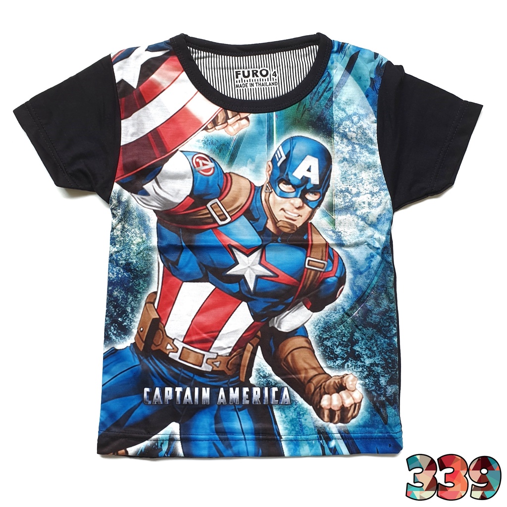 Furo Kaos Anak Laki Superhero Captain America