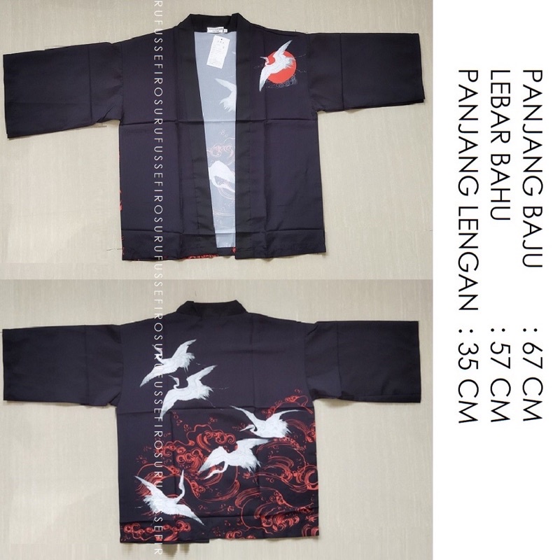 KIMONO CARDINGAN IMPORT HAORI PRIA WANITA KOREA JEPANG ORIGINAL RE43