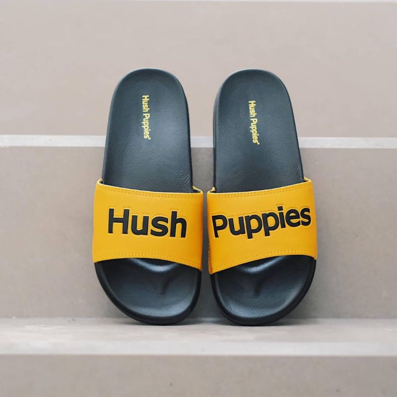 Sandal Hush Puppies Varsity Slide Yellow