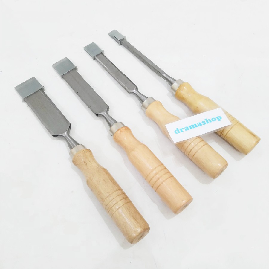 Alat Pahat Cungkil Kayu Firmer Chisel set 4pcs Good Quality