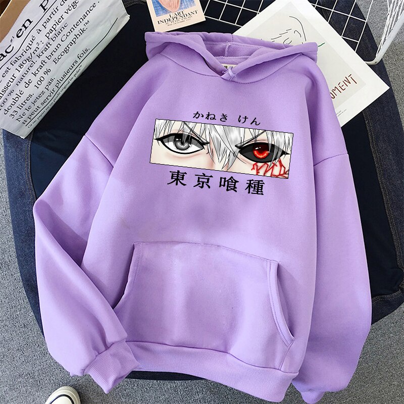 Sweater KANEKI EYES V2 Oblong / Hoodie Anime Tokyo Ghoul EYES KANEKI V2 Jumper