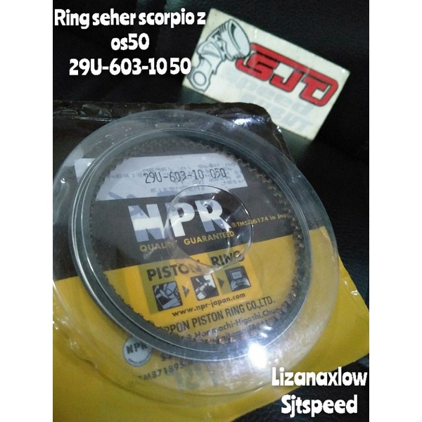 ring seher scorpio z os 50 ring piston scorpio z npr npp