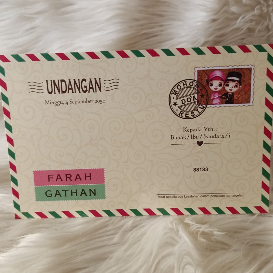 Blangko Undangan Kosongan ERBA 88183