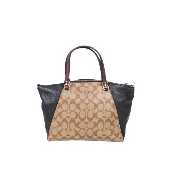 Coach Prairie Satchel in Signature Exotic Mix 6401 With Long strap