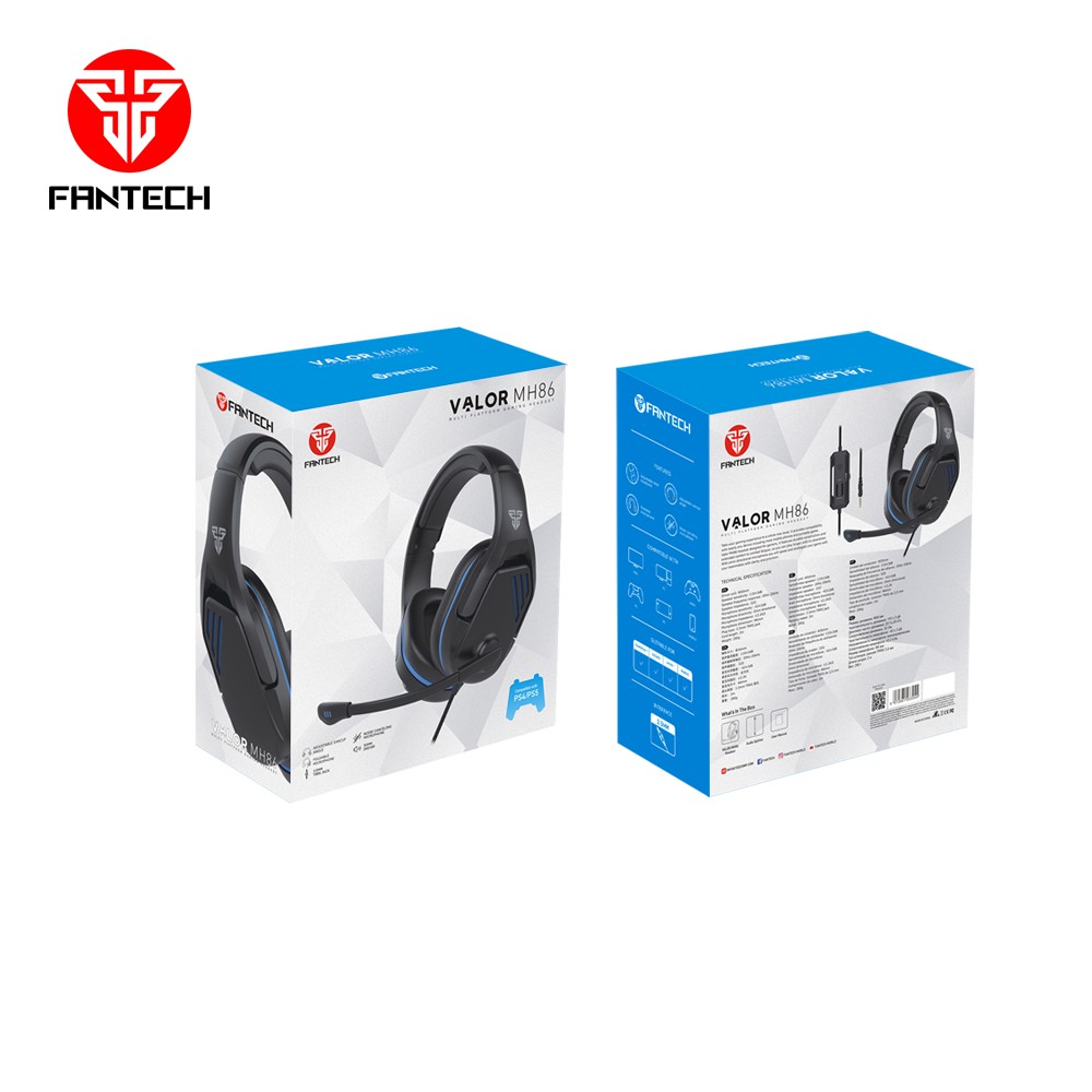 Fantech MH86 Valor Headset Gaming Multi Media Jaktech.id